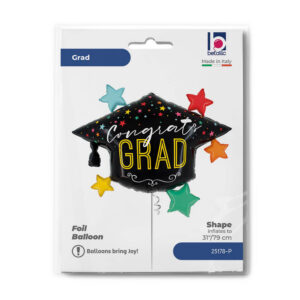 Colorful Stars Grad Hat