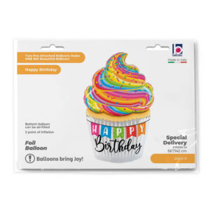 Special Delivery B-Day Cupcake