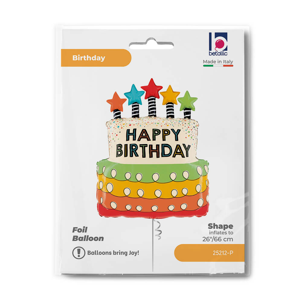 Candles Stars BDay Cake - Afbeelding 2