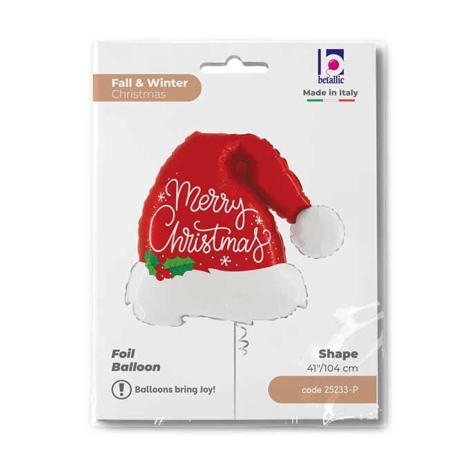 Christmas Santa Hat (104cm - Metallized)