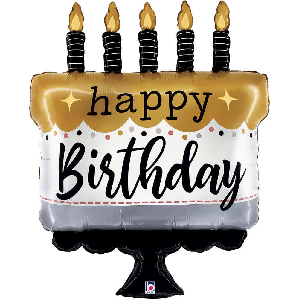 Satin Metallic BDay Cake