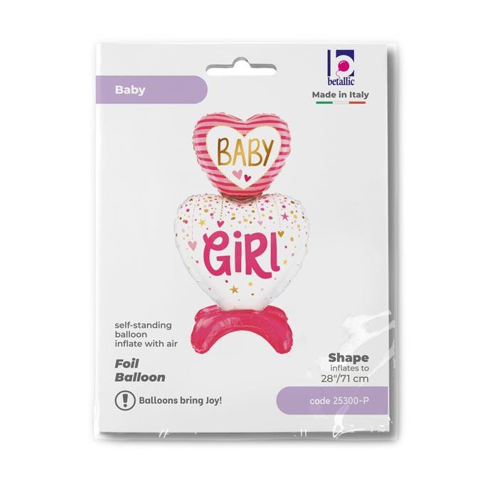 Standups Baby Girl Hearts