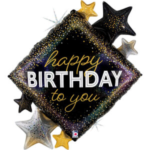 Metallic Birthday Diamond Stars