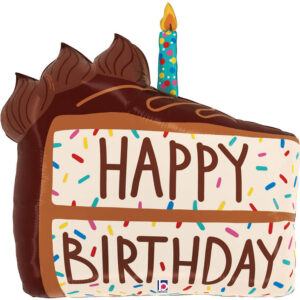 BDay Chocolate Cake Slice