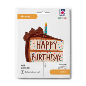 BDay Chocolate Cake Slice