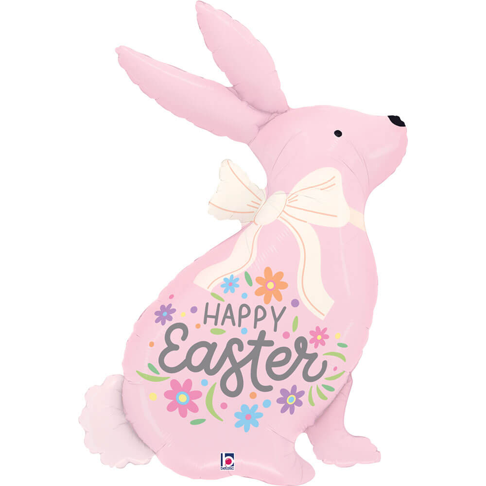 Easter Pastel Roze Bunny (97cm - Metallized)