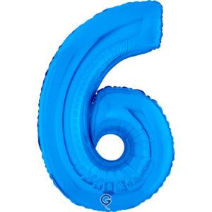 Number 6 Blue 26inc