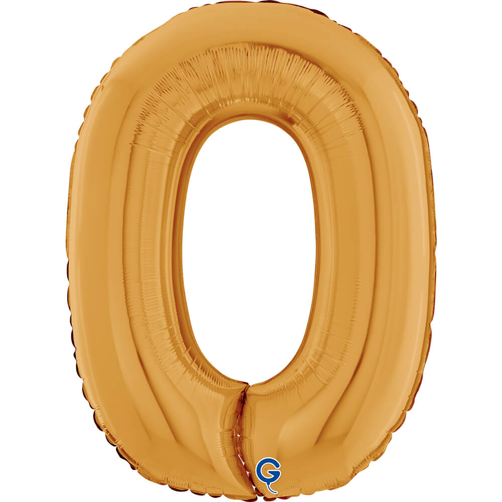 Cijfer 0 Goud 66cm