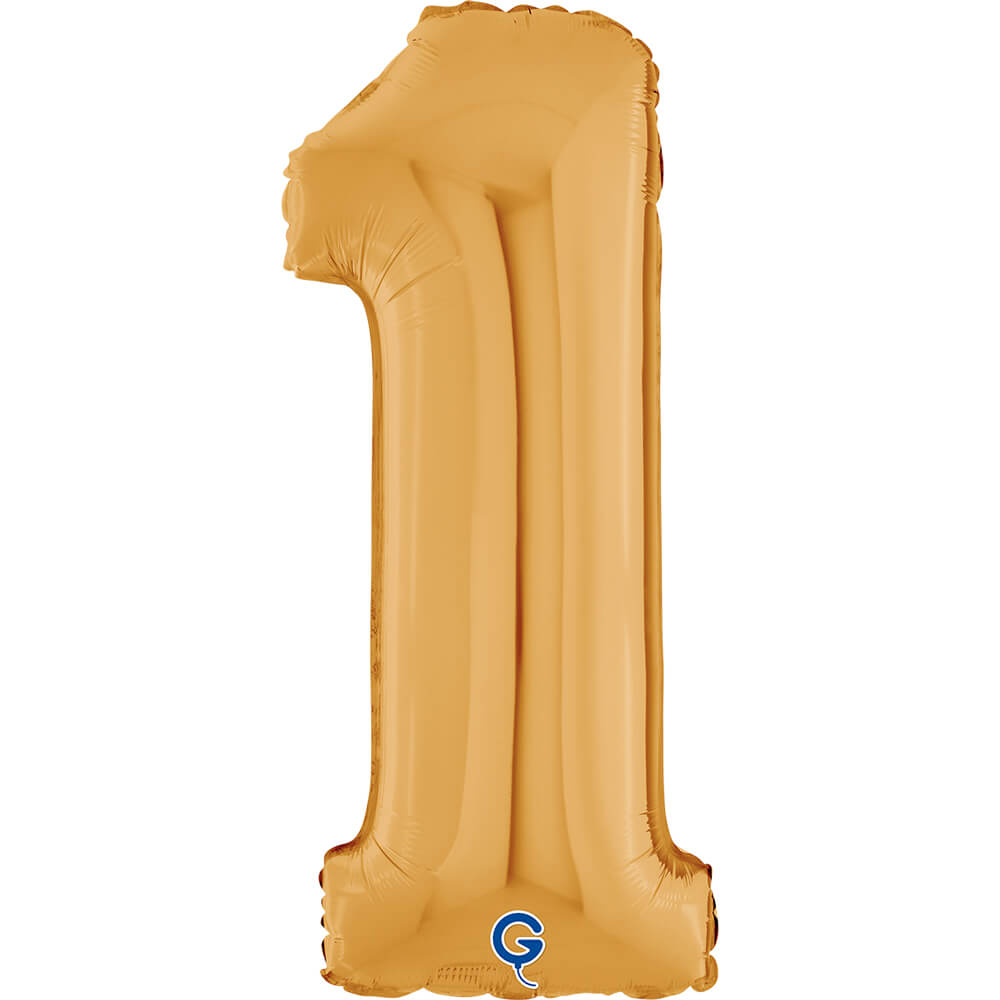 Cijfer 1 Goud 66cm