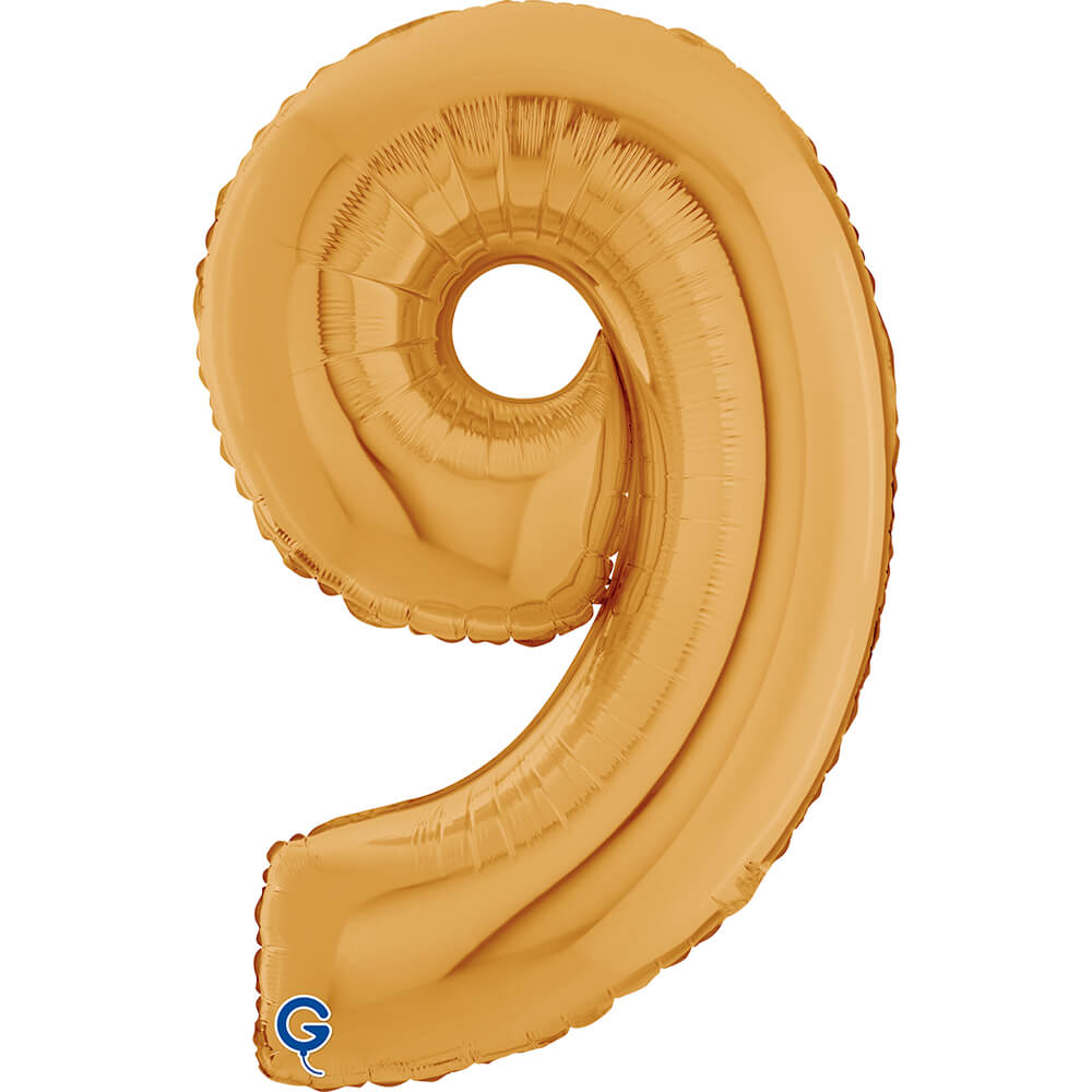 Cijfer 9 Goud 66cm