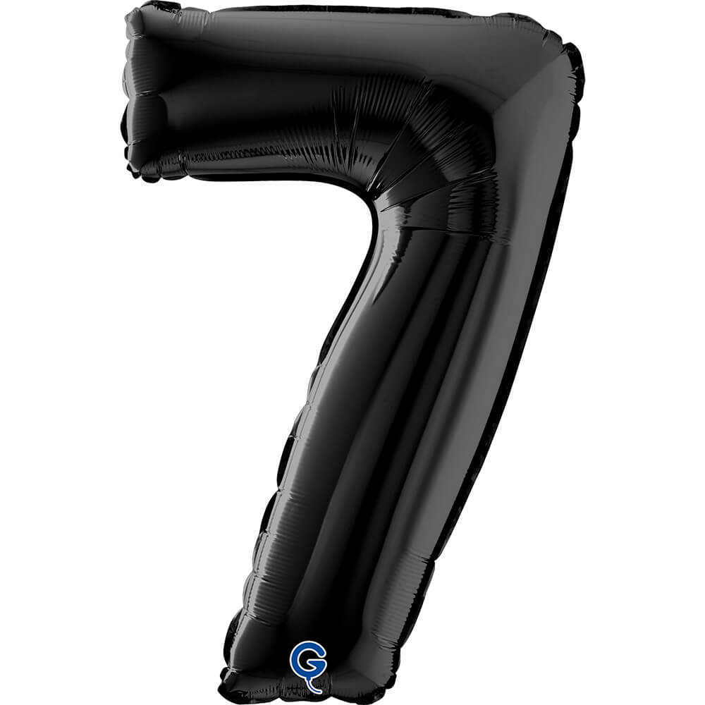Cijfer 7 Zwart 66cm