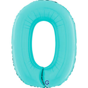 Number 0 Pastel Blue 26inc