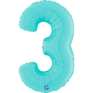 Number 3 Pastel Blue 26inc