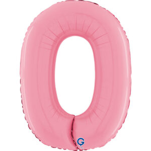 Number 0 Pastel Pink 26inc