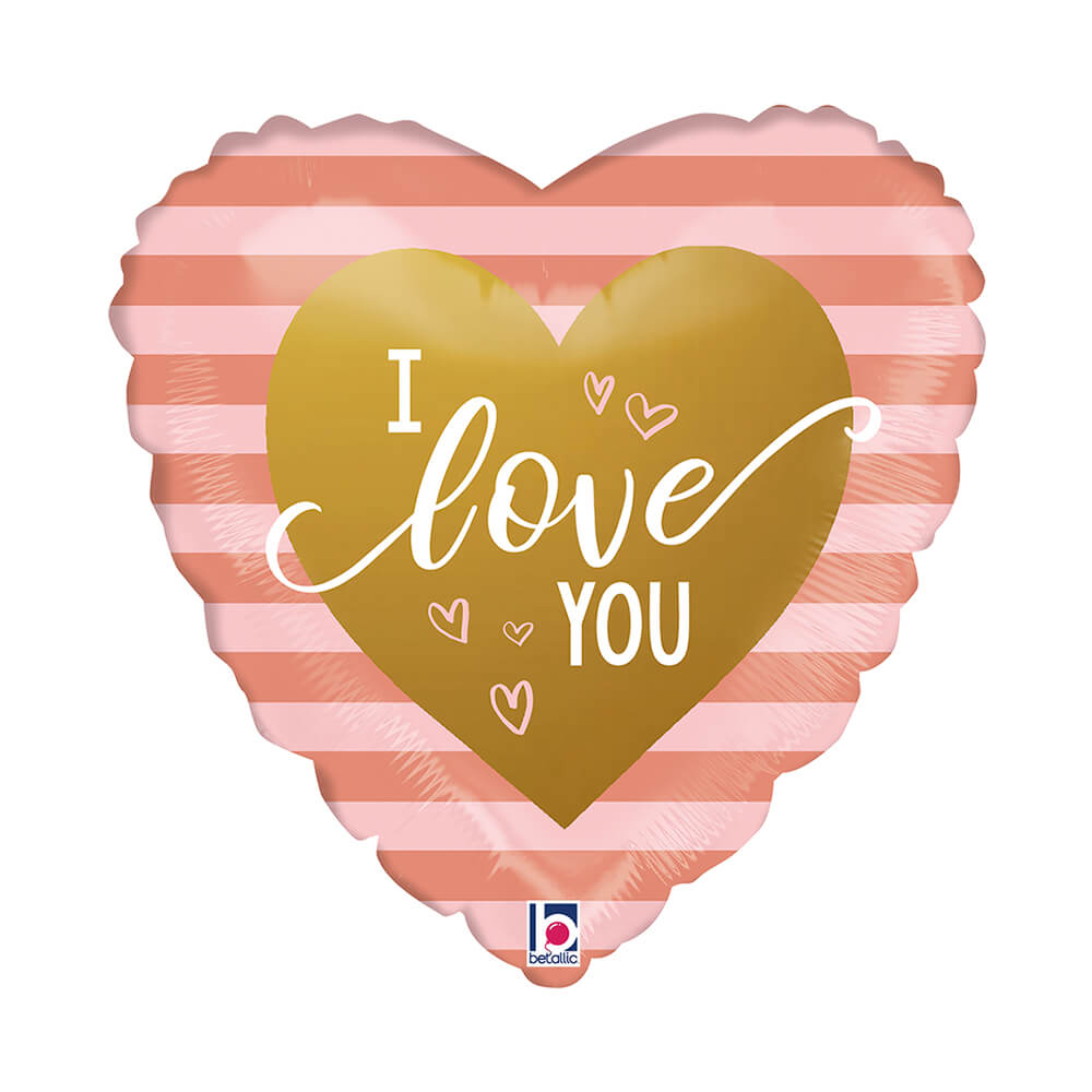 H18 Rosé Goud Stripe I Love U