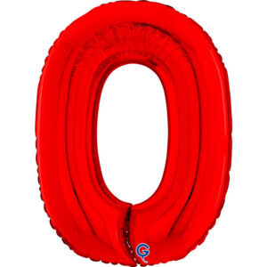 Number 0 Red 26inc