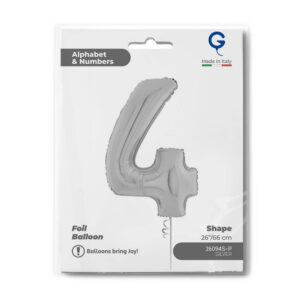 Number 4 Silver 26inc