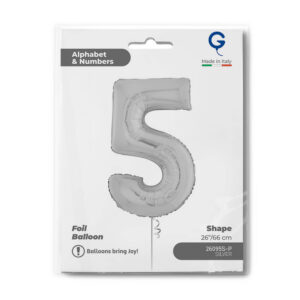 Number 5 Silver 26inc