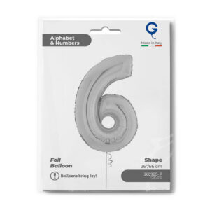 Number 6 Silver 26inc