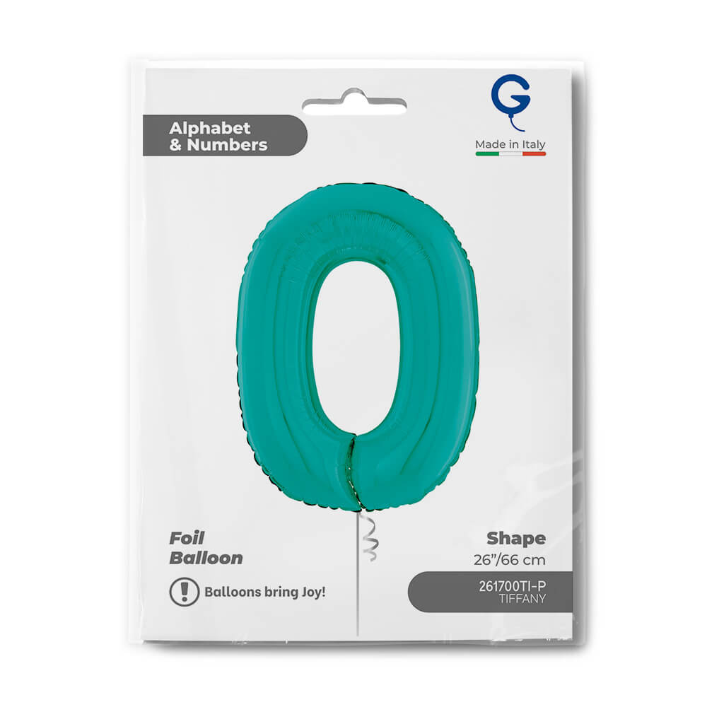 Cijfer 0 Tiffany 66cm - Afbeelding 2