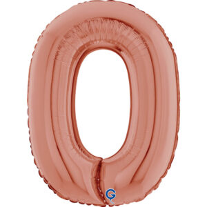 Number 0 Rose Gold 26inc