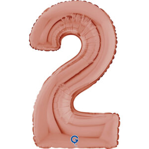 Number 2 Rose Gold 26inc