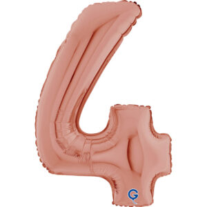 Number 4 Rose Gold 26inc