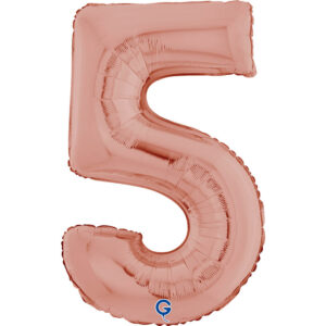 Number 5 Rose Gold 26inc
