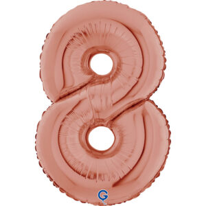 Number 8 Rose Gold 26inc
