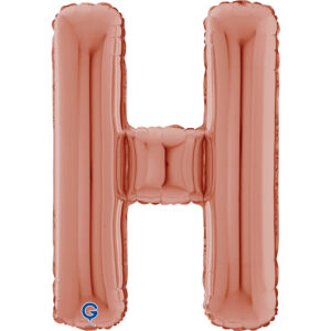 Letter H Rose Gold 26inc