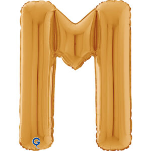 Letter M Gold 26inc