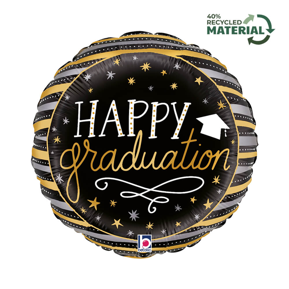 R18 Satin Metallic Graduation Stripes