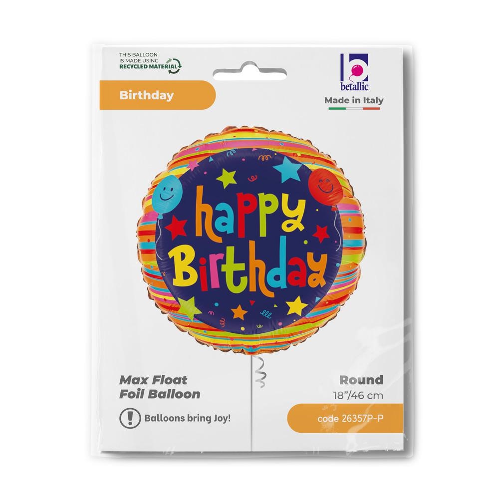 R18 Birthday Balloons & Stars