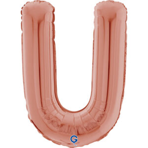 Letter U Rose Gold 26inc