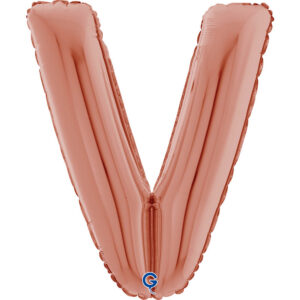 Letter V Rose Gold 26inc