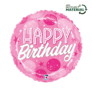 R18 B-Day Pink Sparkle Dots