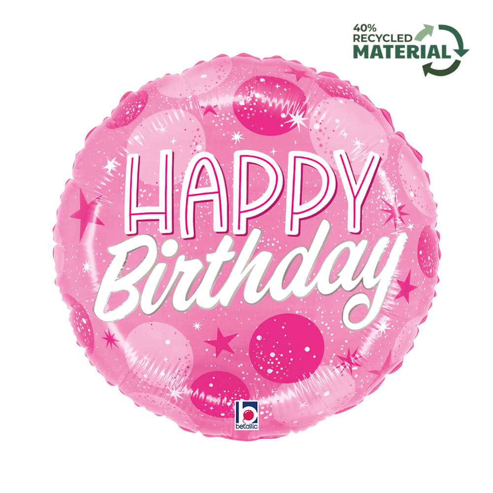 R18 B-Day Roze Sparkle Dots