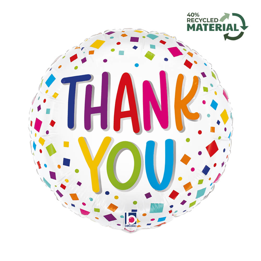 R18 Thank You Colorful Confetti