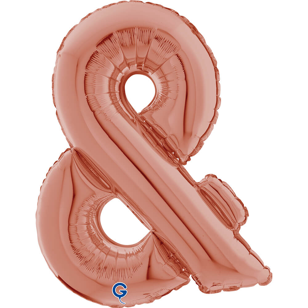 Symbol Ampersand Rosé Goud 66cm