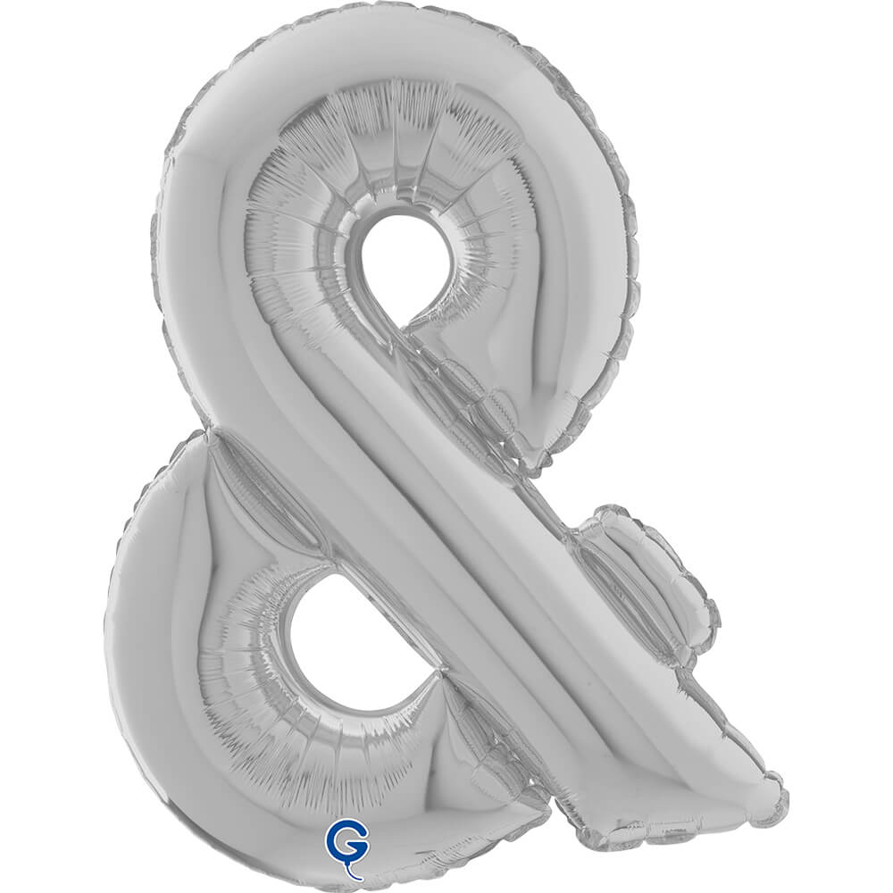 Symbol Ampersand Zilver 66cm