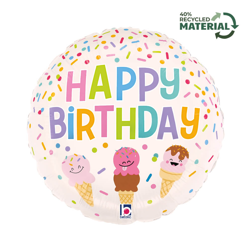 R18 Happy BDay Ice Cream Cone