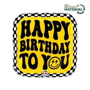 SR18 Smiley Checkerboard Birthday