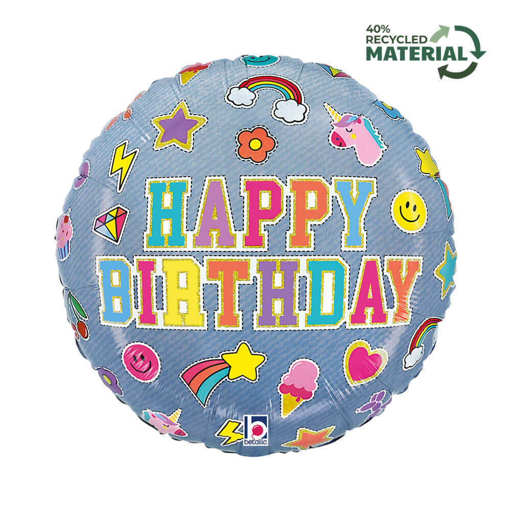 R18 Birthday Denim Patches