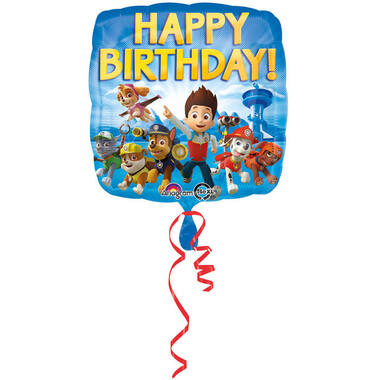 Foil Balloon - Paw Patrol - Happy Birthday - 45 cm