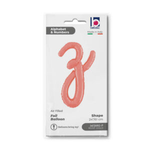 Letter Z Script Rose Gold