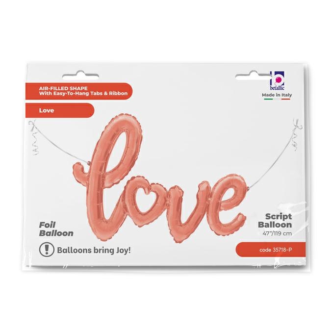 Rosé Goud Love Script