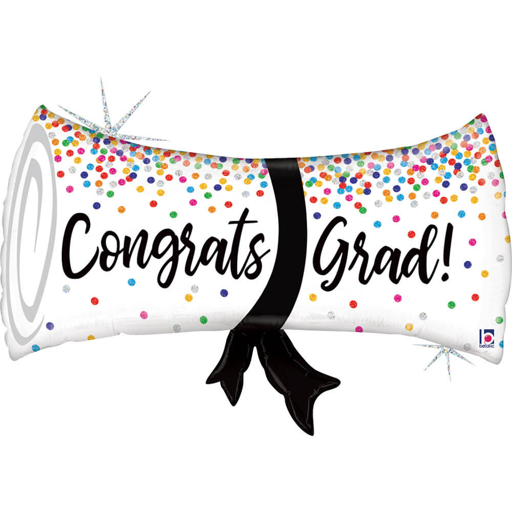 Grad Confetti Diploma