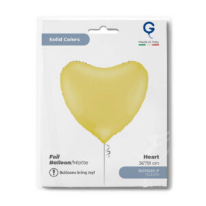 Heart 36inc Matte Yellow
