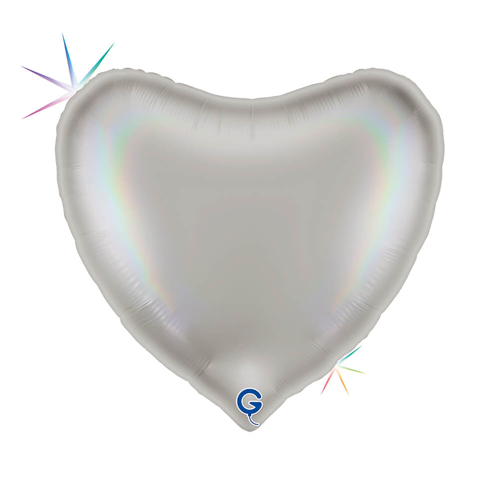 Hart 91cm Regenboog Holografisch Platinum Pure