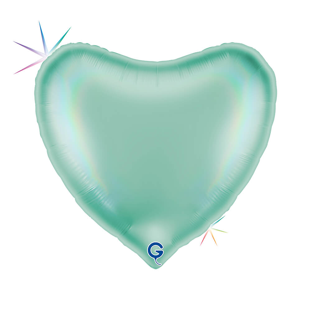 Hart 91cm Regenboog Holografisch Platinum Tiffany